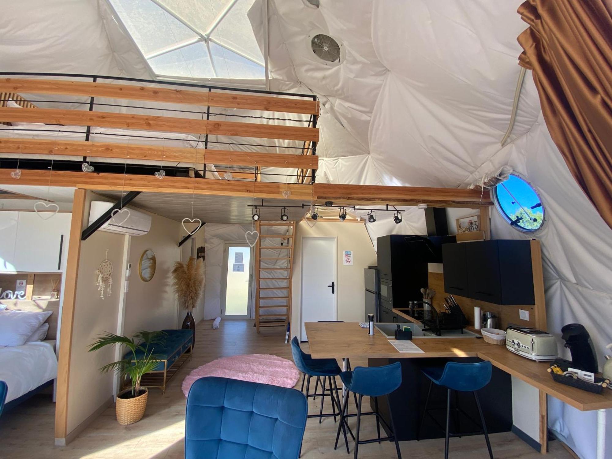 Bulle De L'Escale Coconing Avec Jacuzzi Privatif Villa Durban-Corbieres Eksteriør bilde